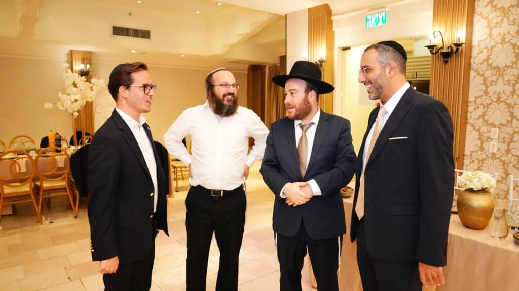 ראש המטה של הראשון לציון בירמצ את בנו - כולם באו לברך