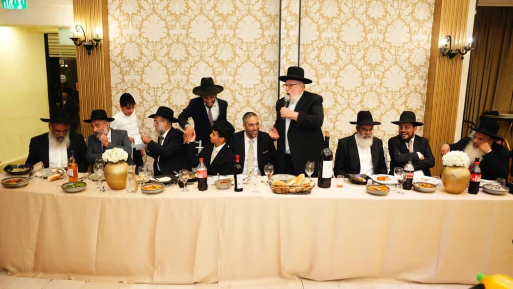 ראש המטה של הראשון לציון בירמצ את בנו - כולם באו לברך