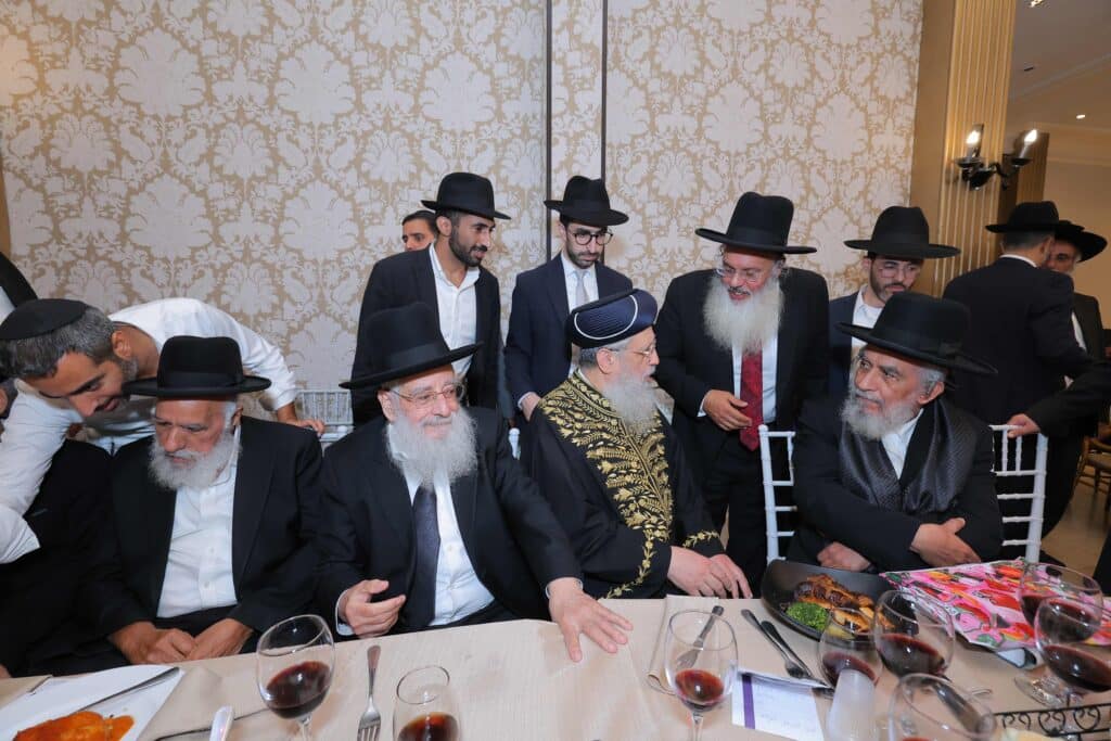 ראש המטה של הראשון לציון בירמצ את בנו - כולם באו לברך