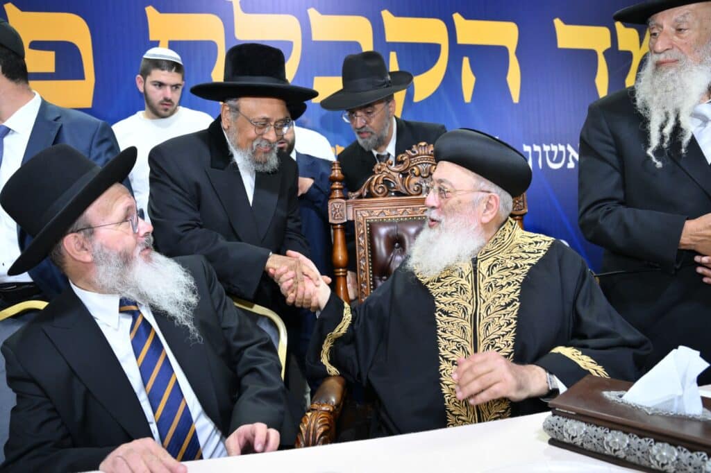 גלריה - מעמד הקבלת פני רבו לראשל"צ הגרש"מ עמאר