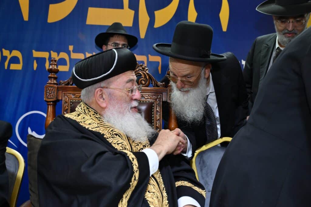 גלריה - מעמד הקבלת פני רבו לראשל"צ הגרש"מ עמאר