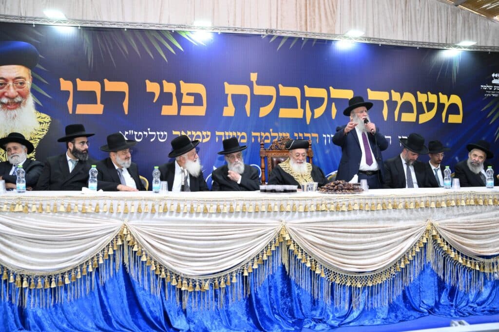 גלריה - מעמד הקבלת פני רבו לראשל"צ הגרש"מ עמאר
