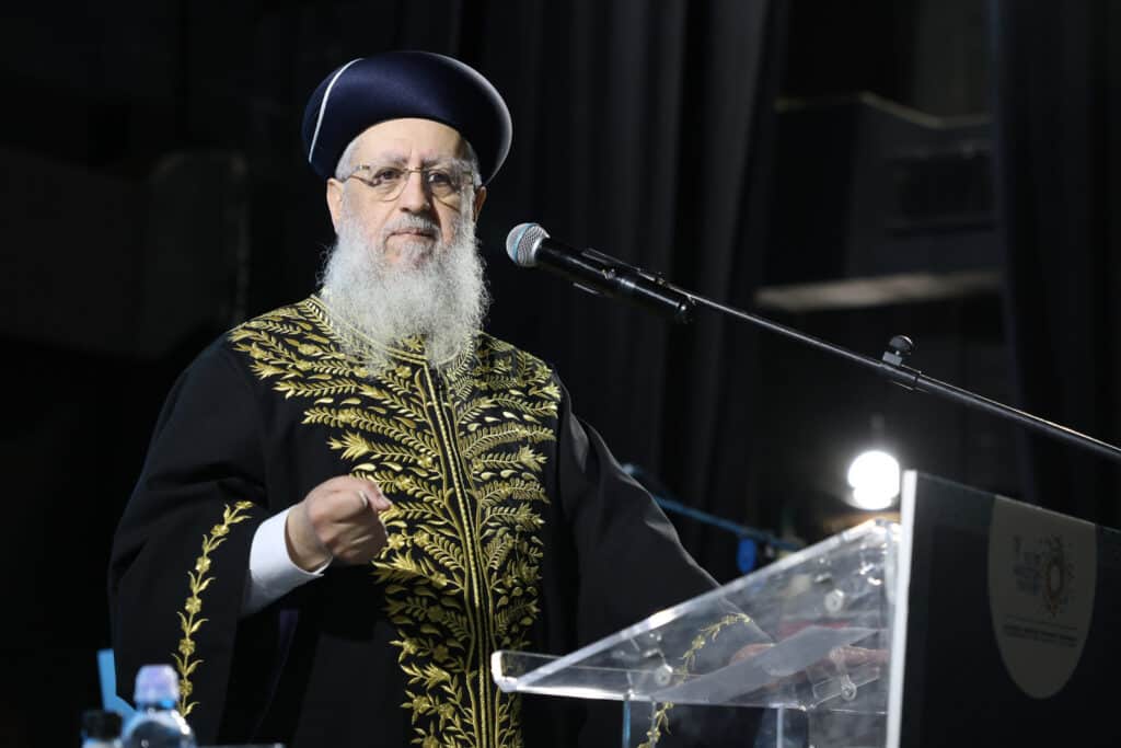 בטקס מרשים בתל אביב הוענק פרס הרב עובדיה יוסף