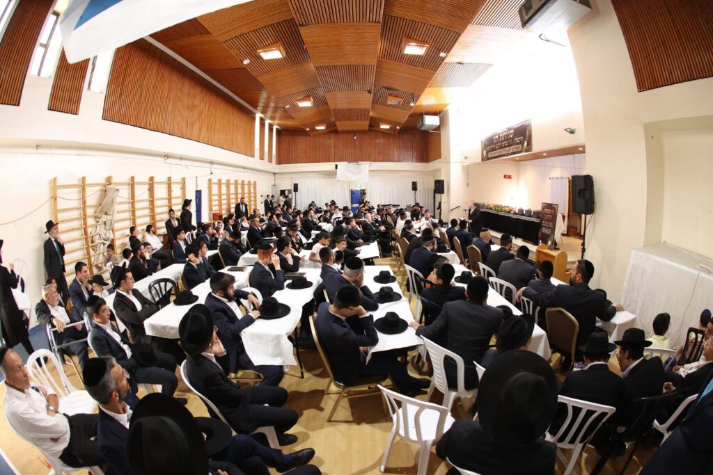 הקבלת פני מרנן ורבנן ומעמד 100 סיומי מסכתות בשכונת רמות בירושלים