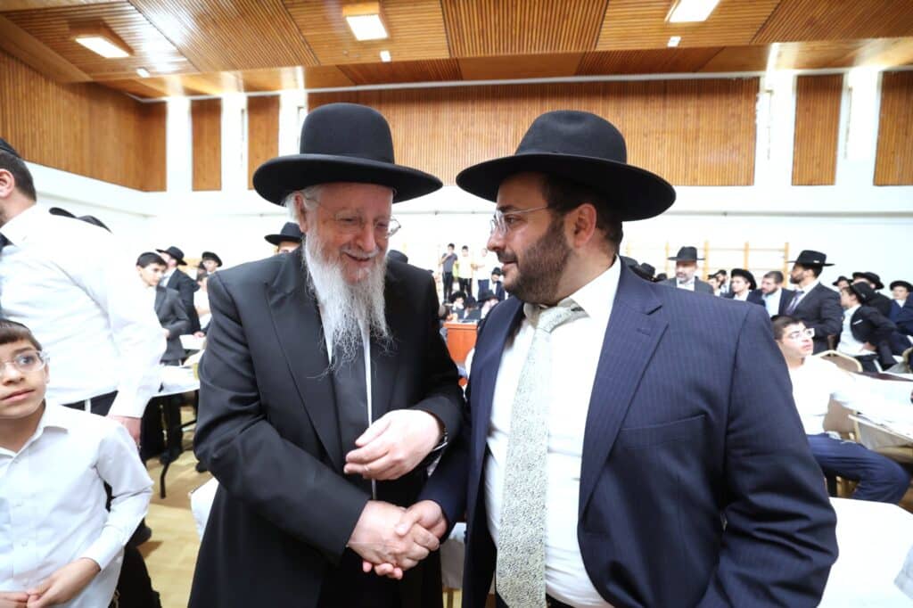 הקבלת פני מרנן ורבנן ומעמד 100 סיומי מסכתות בשכונת רמות בירושלים