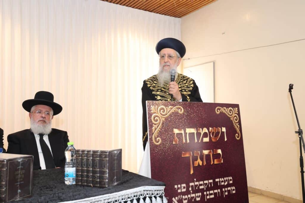 הקבלת פני מרנן ורבנן ומעמד 100 סיומי מסכתות בשכונת רמות בירושלים