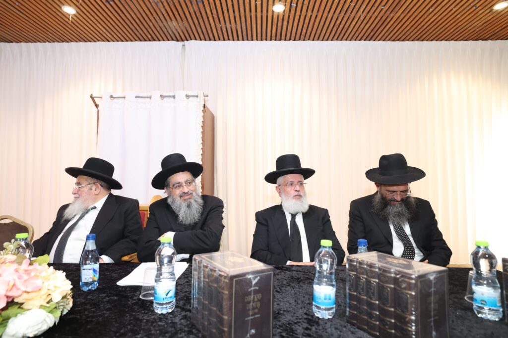 הקבלת פני מרנן ורבנן ומעמד 100 סיומי מסכתות בשכונת רמות בירושלים