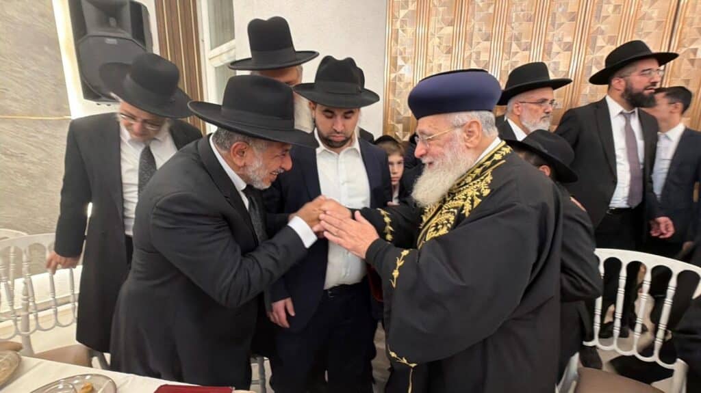 רבנים ואישי ציבור השתתפו בבר מצוה לבנו של הגר"ע צדוק