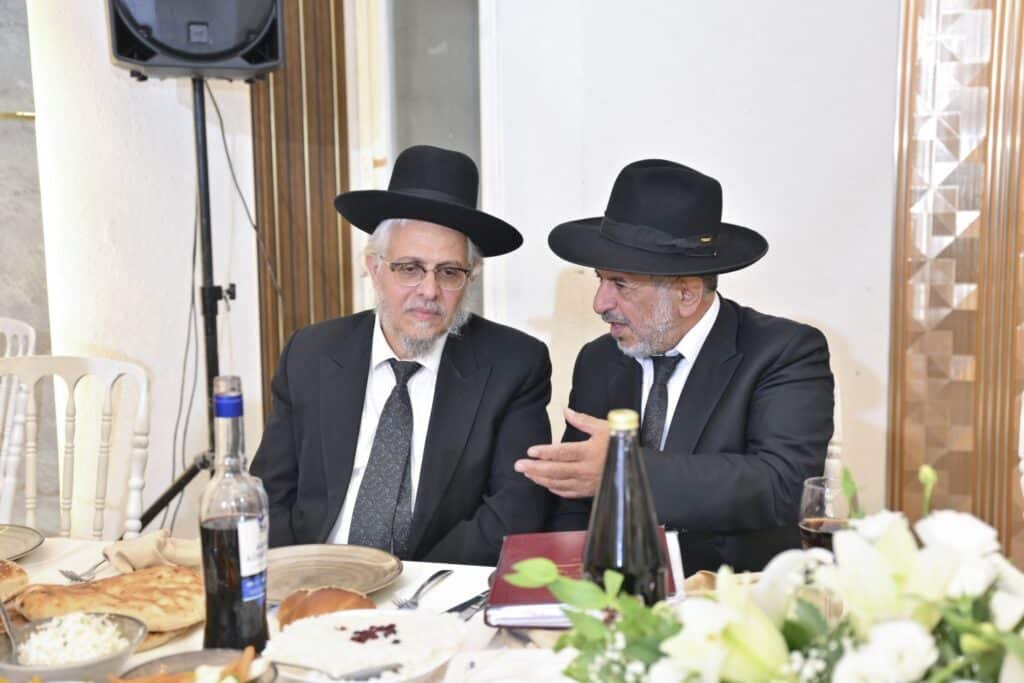 רבנים ואישי ציבור השתתפו בבר מצוה לבנו של הגר"ע צדוק