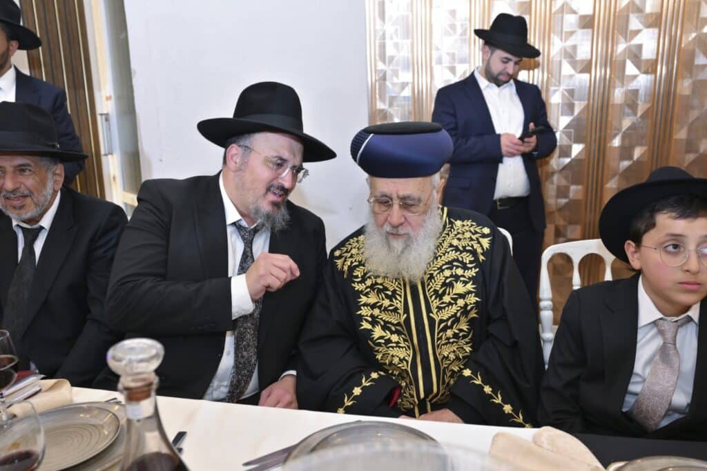 רבנים ואישי ציבור השתתפו בבר מצוה לבנו של הגר"ע צדוק