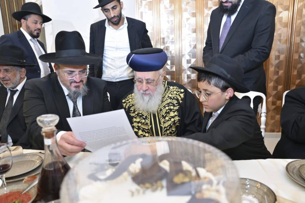 רבנים ואישי ציבור השתתפו בבר מצוה לבנו של הגר"ע צדוק