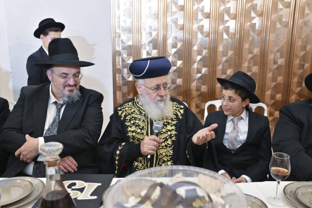 רבנים ואישי ציבור השתתפו בבר מצוה לבנו של הגר"ע צדוק