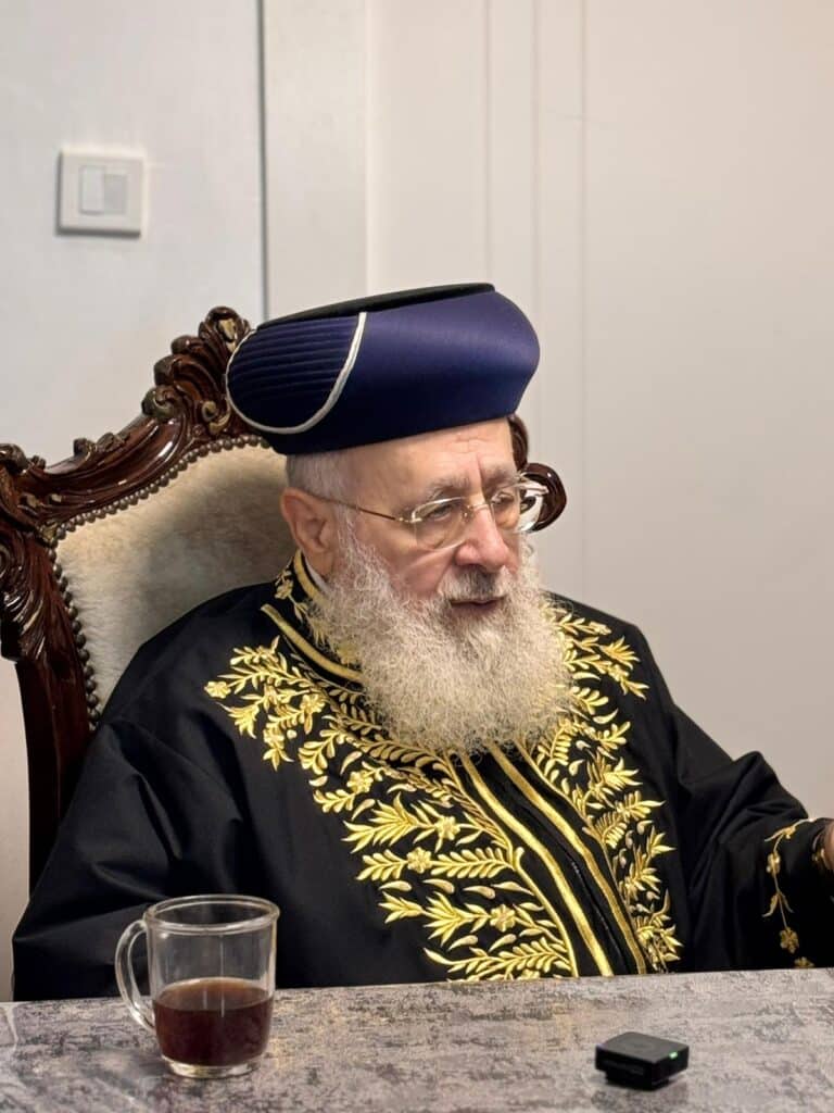 גלריה: אברכי כולל פתח הדביר במעונו של הראשון לציון