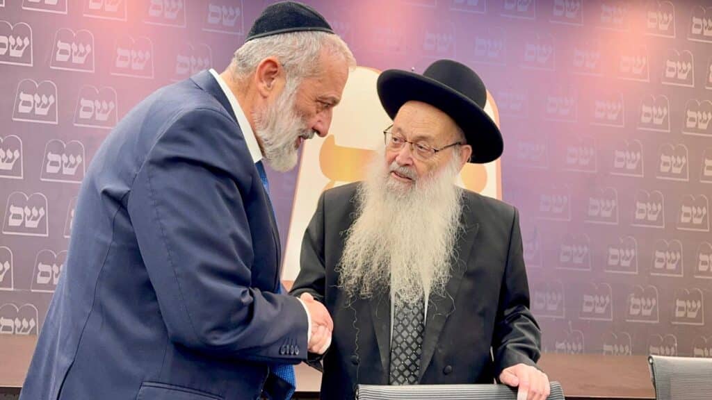 הגר"מ מאיה הגיע לישיבת סיעת ש"ס כדי לתמוך בדרעי