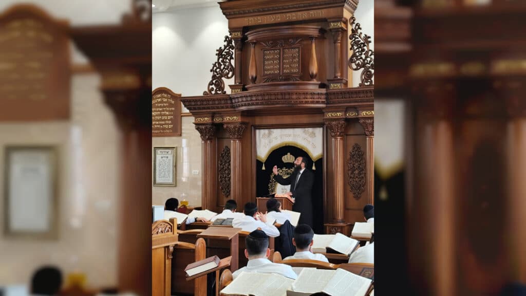 'ישיבת לב אליהו': ראש ישיבה החדש מסר שיעור כללי