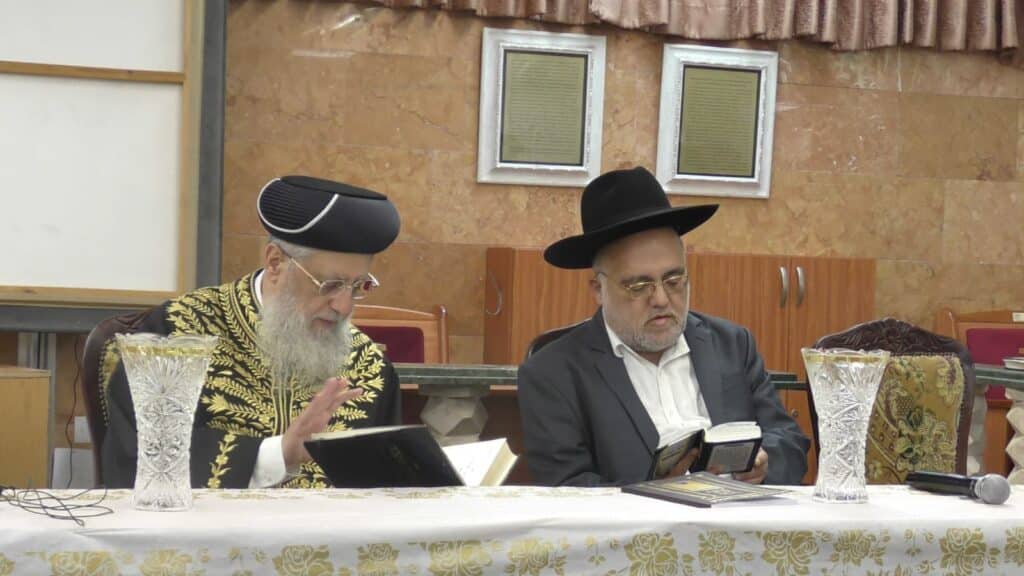 עצרת חיזוק בכסא רחמים לזכרם של הגר"ע יוסף והגר"מ לוי