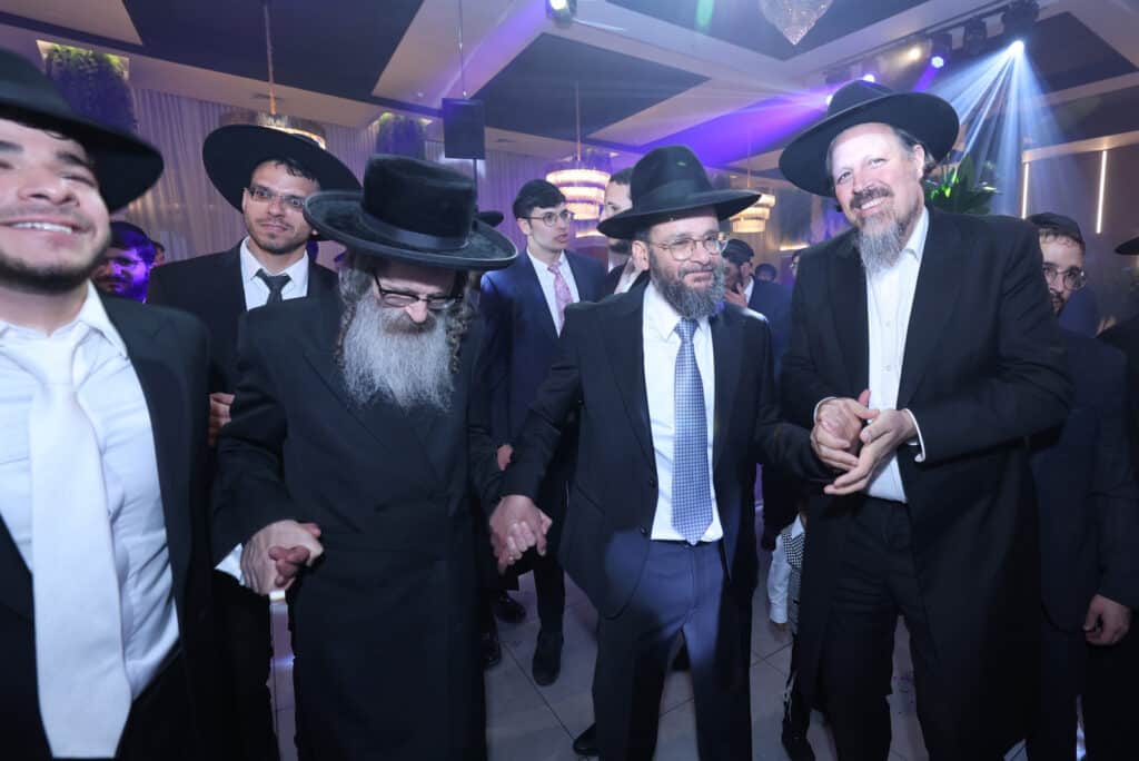 הרב שמעון דרור השיא את בנו - גדולי ישראל עלו לברך 