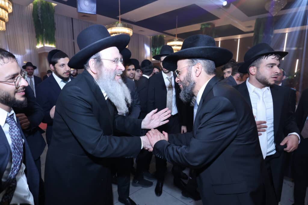 הרב שמעון דרור השיא את בנו - גדולי ישראל עלו לברך 