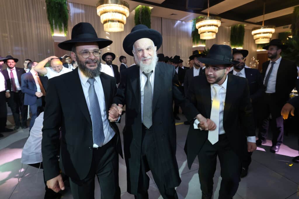 הרב שמעון דרור השיא את בנו - גדולי ישראל עלו לברך 