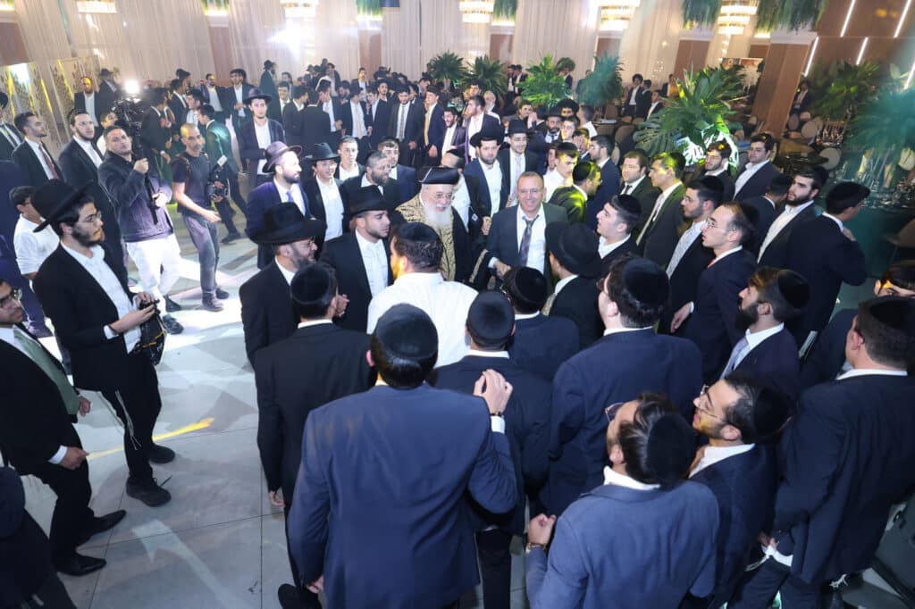 הרב שמעון דרור השיא את בנו - גדולי ישראל עלו לברך 