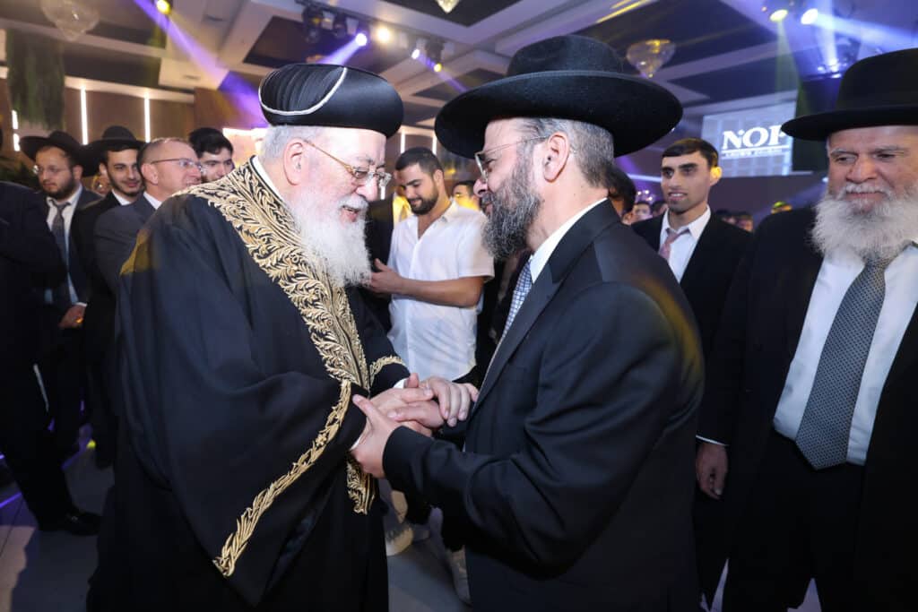 הרב שמעון דרור השיא את בנו - גדולי ישראל עלו לברך 