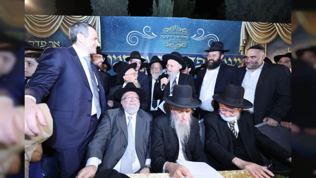 מעמד פדיון פטר חמור בקהילת חניכי הישיבות