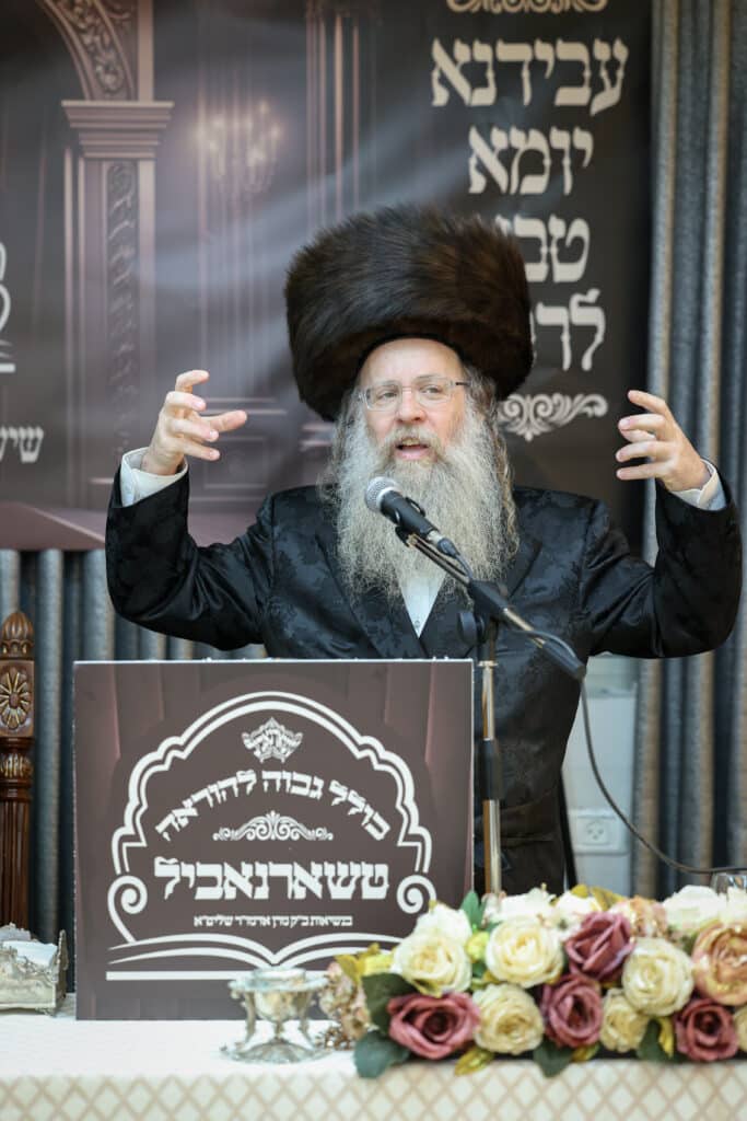 מעמד סיום הלכות בשר וחלב ב'כולל גבוה להוראה' טשארנאביל