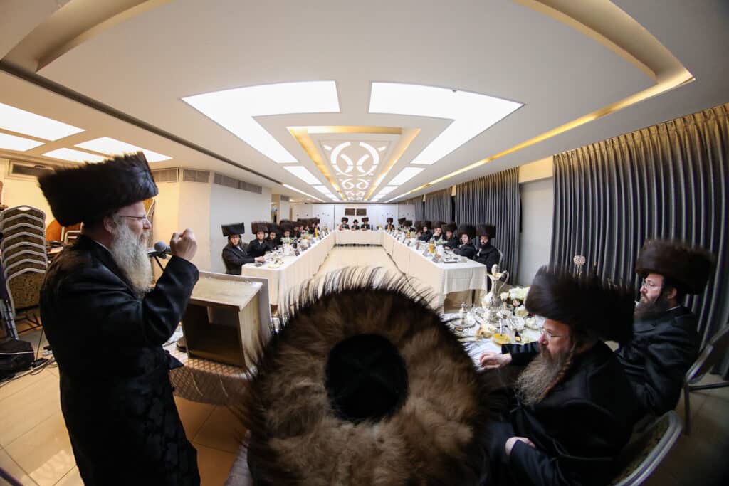 מעמד סיום הלכות בשר וחלב ב'כולל גבוה להוראה' טשארנאביל