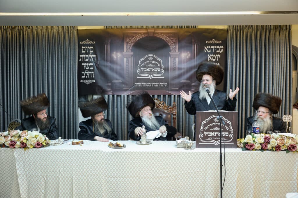 מעמד סיום הלכות בשר וחלב ב'כולל גבוה להוראה' טשארנאביל