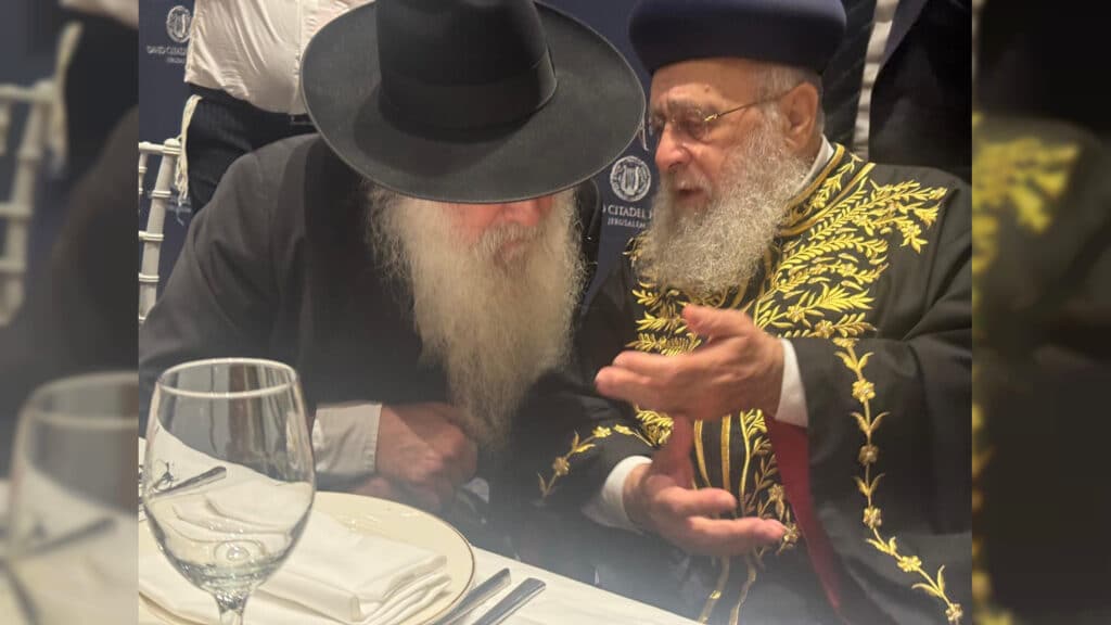 מעמד שבע הברכות לנכד כ"ק רבי דוד חנניה פינטו