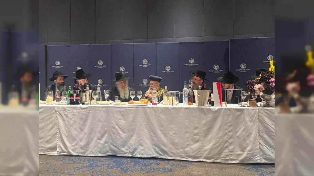 מעמד שבע הברכות לנכד כ"ק רבי דוד חנניה פינטו