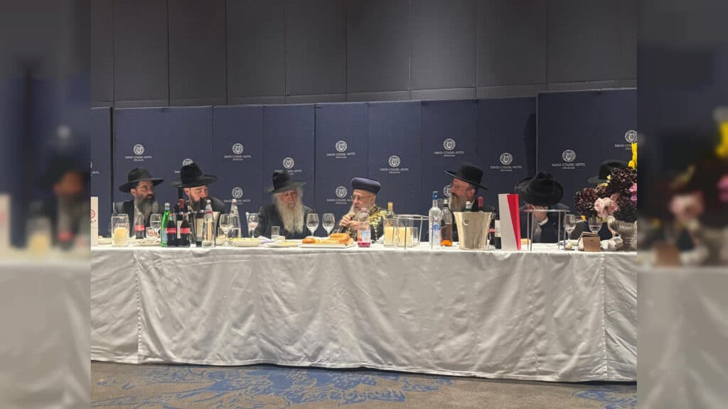 מעמד שבע הברכות לנכד כ"ק רבי דוד חנניה פינטו