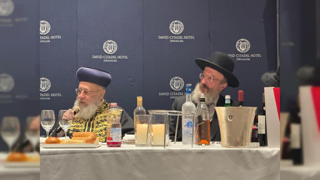 מעמד שבע הברכות לנכד כ"ק רבי דוד חנניה פינטו