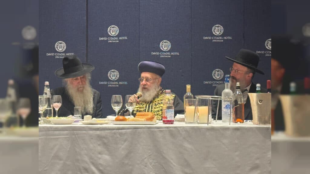 מעמד שבע הברכות לנכד כ"ק רבי דוד חנניה פינטו