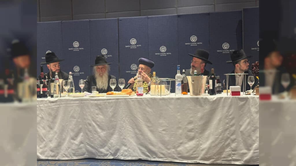 מעמד שבע הברכות לנכד כ"ק רבי דוד חנניה פינטו