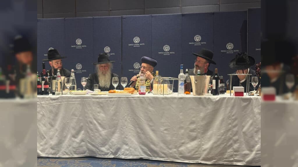 מעמד שבע הברכות לנכד כ"ק רבי דוד חנניה פינטו