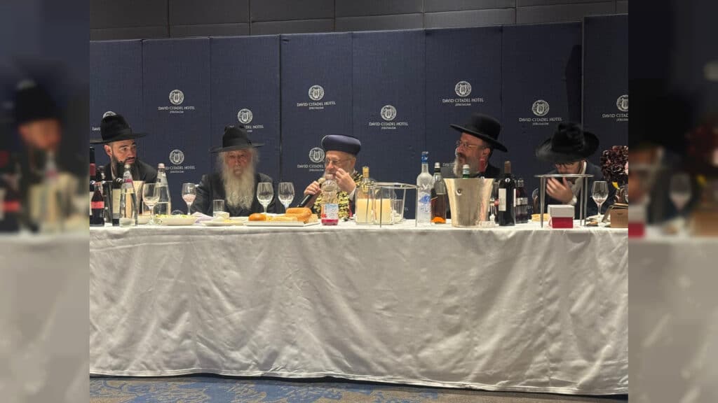 מעמד שבע הברכות לנכד כ"ק רבי דוד חנניה פינטו