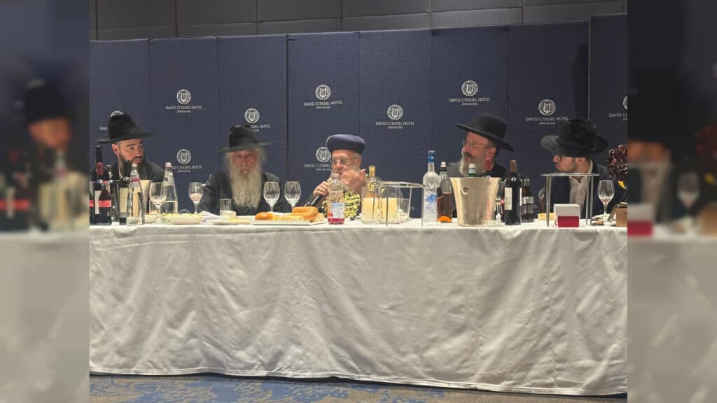 מעמד שבע הברכות לנכד כ"ק רבי דוד חנניה פינטו