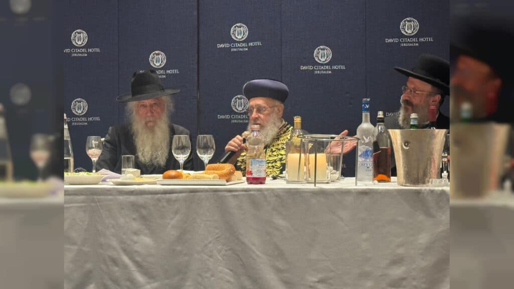 מעמד שבע הברכות לנכד כ"ק רבי דוד חנניה פינטו