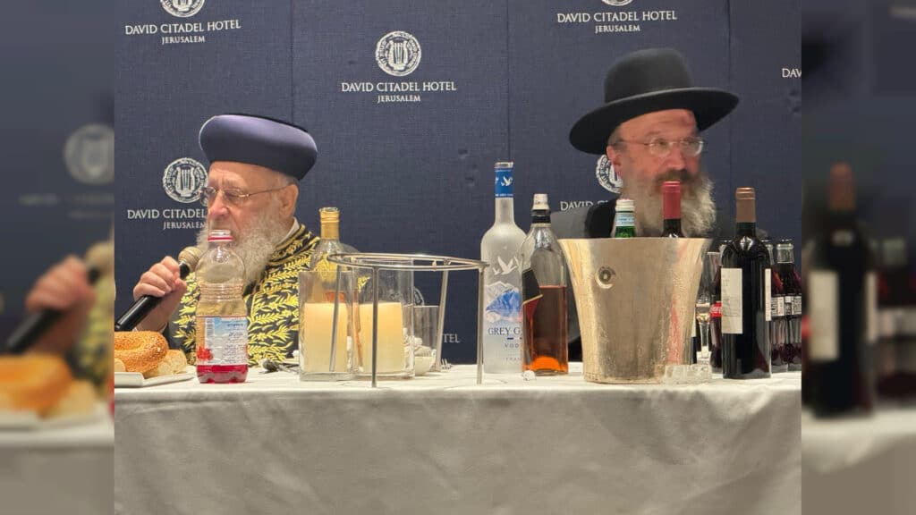 מעמד שבע הברכות לנכד כ"ק רבי דוד חנניה פינטו