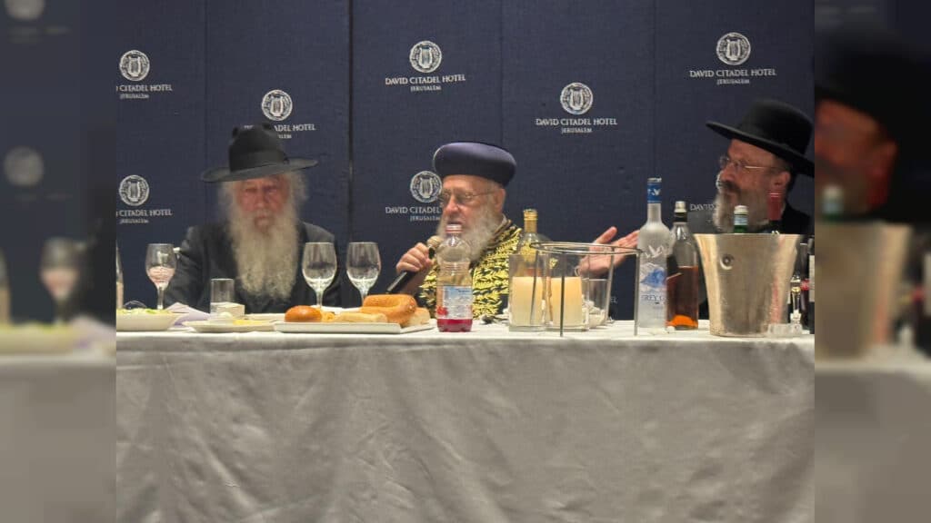 מעמד שבע הברכות לנכד כ"ק רבי דוד חנניה פינטו