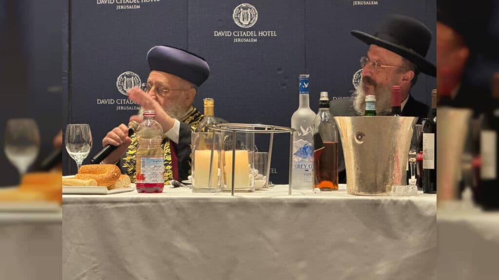 מעמד שבע הברכות לנכד כ"ק רבי דוד חנניה פינטו