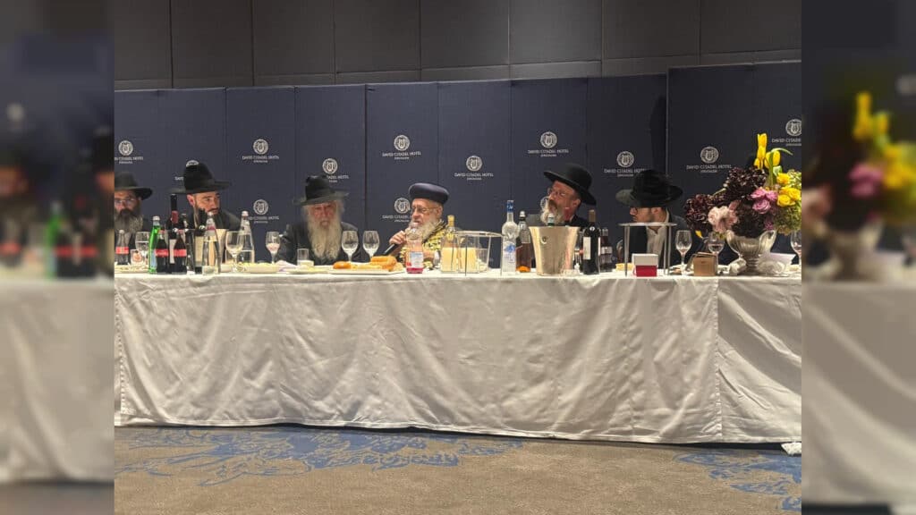 מעמד שבע הברכות לנכד כ"ק רבי דוד חנניה פינטו