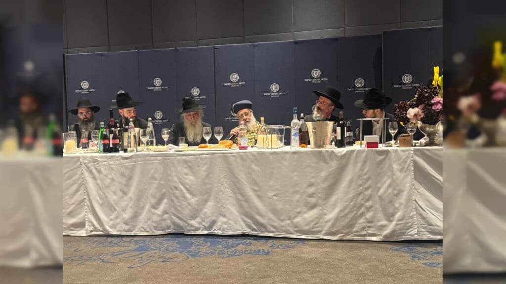 מעמד שבע הברכות לנכד כ"ק רבי דוד חנניה פינטו