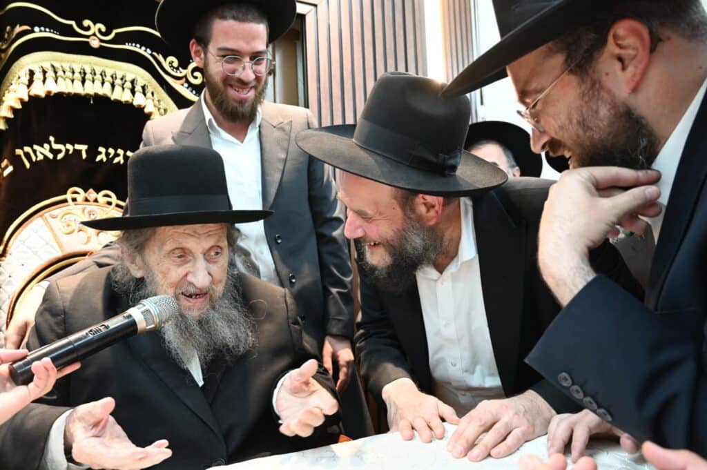 מרן הגר"ד לנדו בביקור בישיבת "אמרי משה" בירושלים