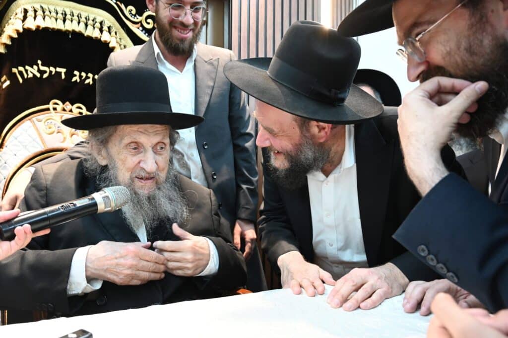 מרן הגר"ד לנדו בביקור בישיבת "אמרי משה" בירושלים