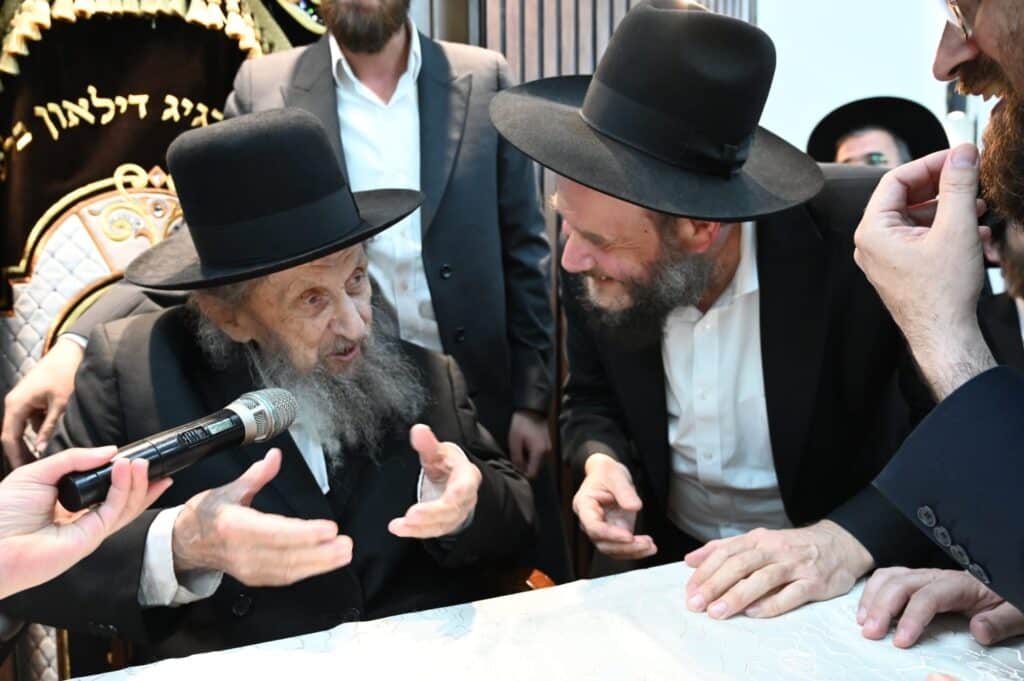 מרן הגר"ד לנדו בביקור בישיבת "אמרי משה" בירושלים