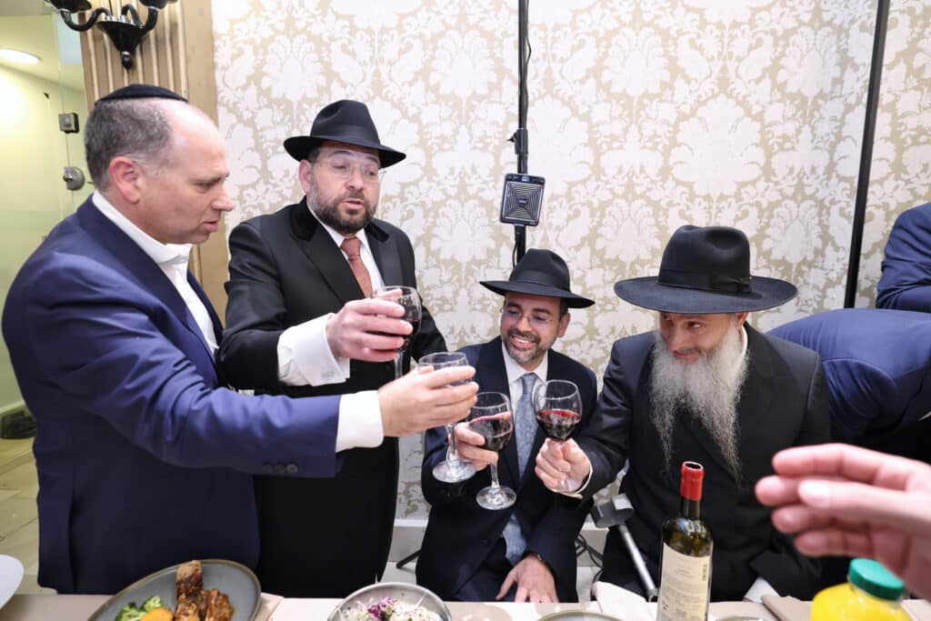 רבנים ואישי ציבור השתתפו בשמחת נישואי בת הרב בנצי נורדמן