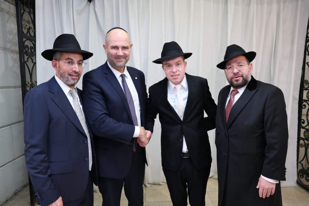 רבנים ואישי ציבור השתתפו בשמחת נישואי בת הרב בנצי נורדמן