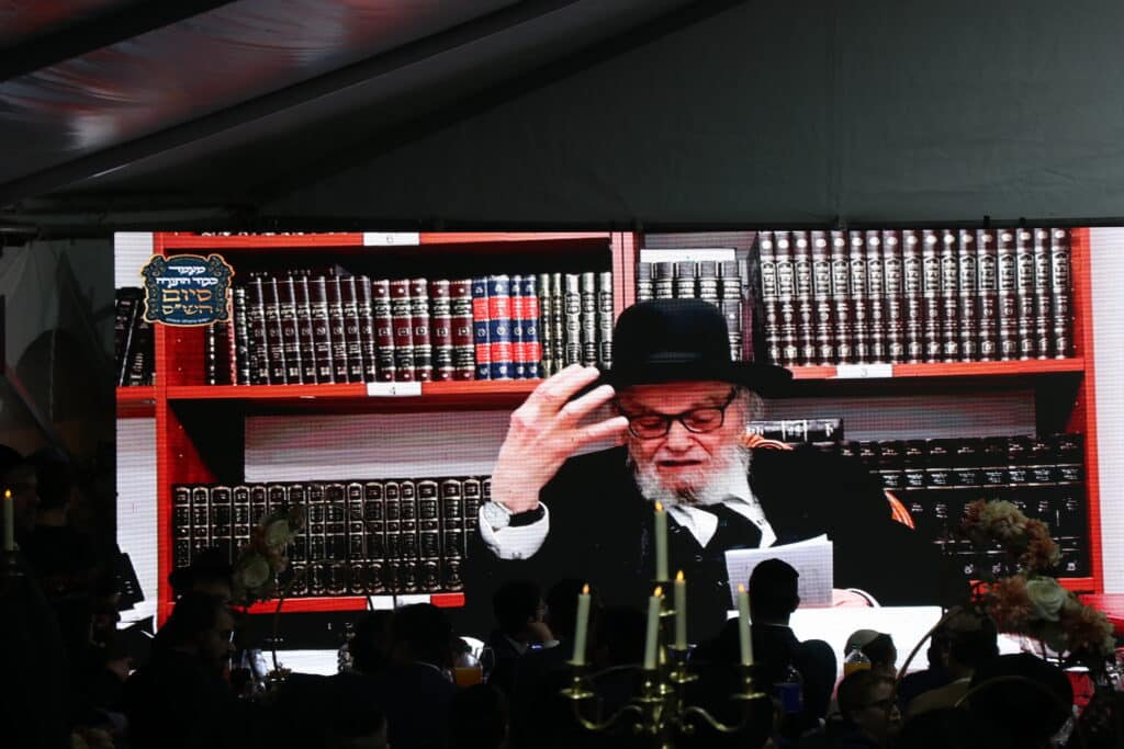 45 שנה ליישוב החרדי: במעלה עמוס סיימו את הש"ס 45 שנה ליישוב החרדי: במעלה עמוס סיימו את הש"ס